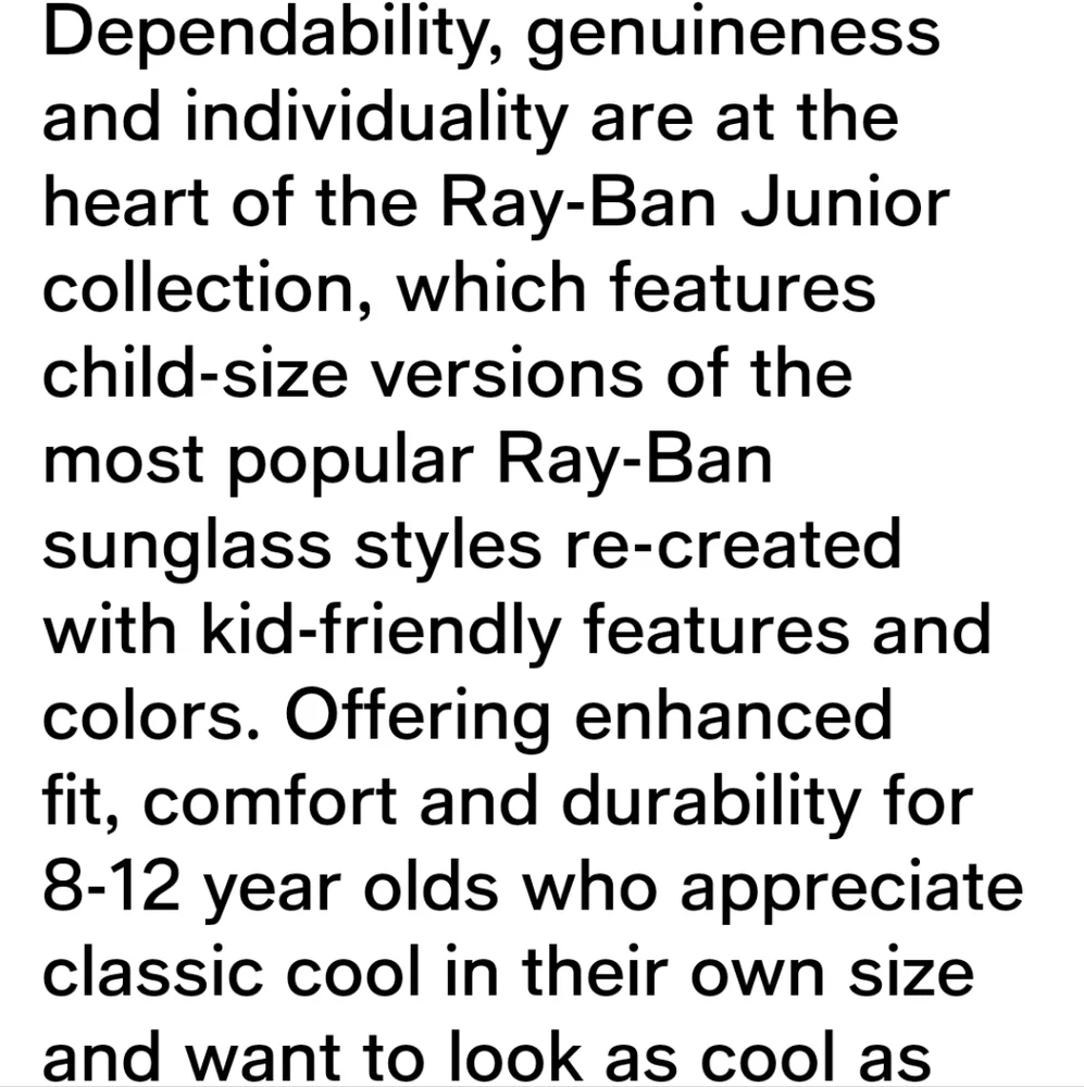 Ray-Ban Erika Jr Purple Sunglasses Kids Girls Small Women's Ray Ban